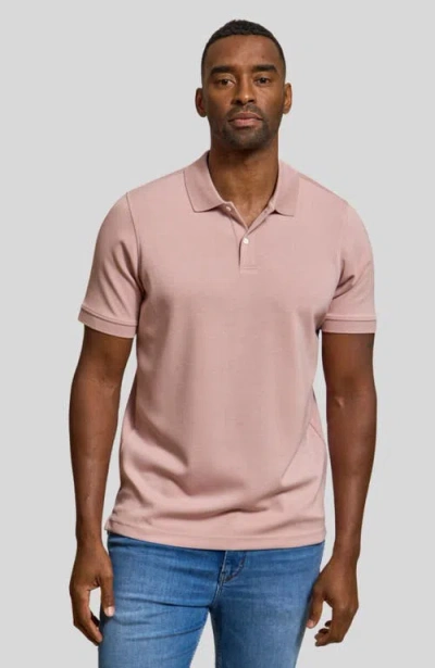 Rye 51 The Holden Short Sleeve Polo In Pink