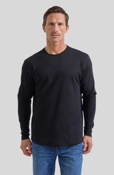 Rye 51 The Luxe Supima Long Sleeve Crew In Black