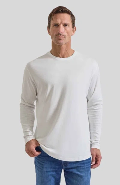 Rye 51 The Luxe Supima Long Sleeve Crew In White