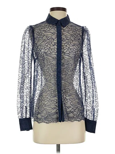 Pre-owned Ryegrass Long Sleeve Blouse In Blue