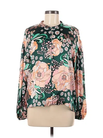 Pre-owned Ryegrass Long Sleeve Blouse In Green