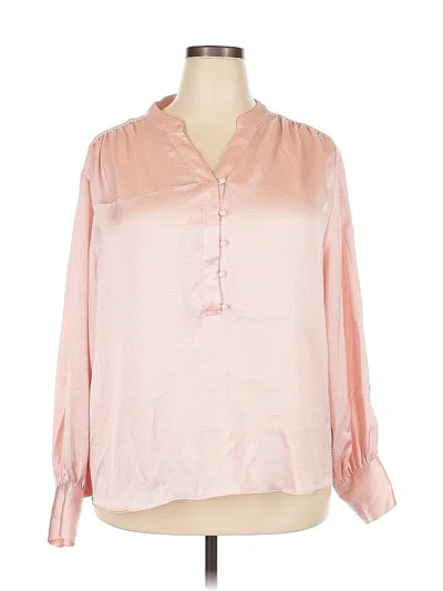 Pre-owned Ryegrass Long Sleeve Blouse In Pink