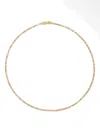 Ryenn's Eyes Rose-quartz Tennis Necklace In Gold