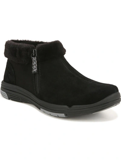 Ryka Anchorage Mid Womens Suede Cold Weather Booties In Black