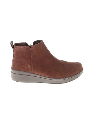 Pre-owned Ryka Ankle Boots In Brown