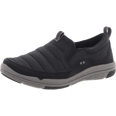 Ryka Ava Womens Water Repellent Manmade Slip-on Sneakers In Black