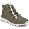 Ryka Chill Out Womens Faux Leather Faux Fur Hiking Boots In Green