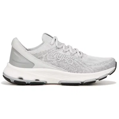 Ryka Devotion X Sneakers Women's 8 Metallic Silver Lace Up Walking Shoes Rhs4126