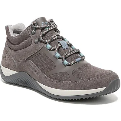 Ryka Echo Trek 2 Womens Suede Outdoor Hiking Shoes In Gray