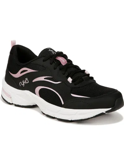 Ryka Integrity Womens Leather Mesh Running & Training Shoes In Black Leather,mesh
