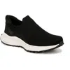 Ryka Jumpstart Womens Knit Arch Support Slip-on Sneakers In Black