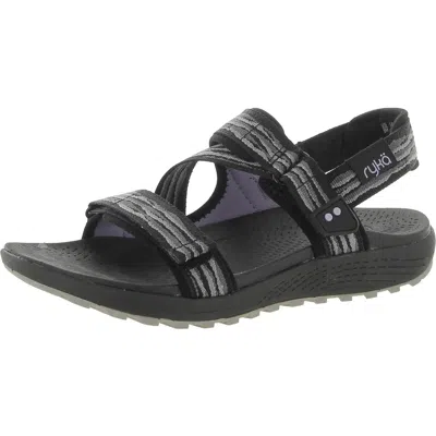 Ryka Kona Trek Womens Open Toe Ankle Strap Strappy Sandals In Black