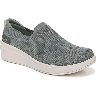 Ryka Limitless Womens Stretch Knit Casual And Fashion Sneakers In Forest Green Fabric