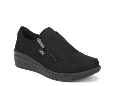 Ryka Lounge Zip Sneaker In Black