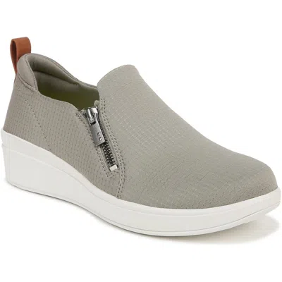 Ryka Luminous Womens Zipper Arch Support Slip-on Sneakers In Vetiver Green Fabric