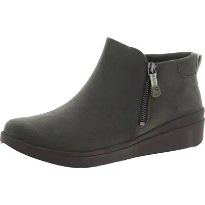 Ryka Lyrical Womens Zipper Faux Suede Wedge Boots In Multi