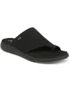 Ryka Margo Slide Womens Knit Comfort Insole Slide Sandals In Black Mesh Fabric