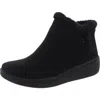 Ryka Nimbus Womens Faux Fur Lined Man Made Ankle Boots In Black