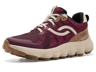Ryka Podflow Tr Women's Clog/mule Shoes Windsor Red: 7 D - Wide In Burgundy