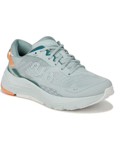 Ryka Premium Ryka Women's Utopia-run Running Shoes In Green Mesh