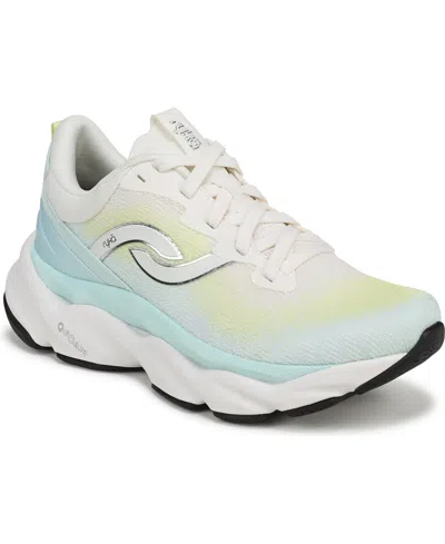 Ryka Premium Women's Elevate Lx Lace Up Walking Sneakers In White