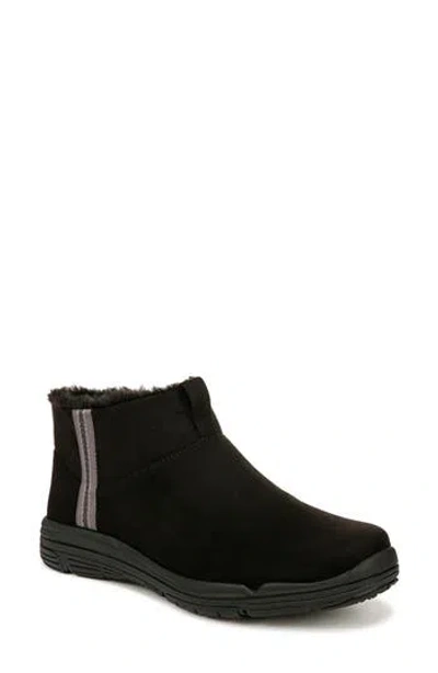 Ryka Amber Womens Faux Fur Lined Man Made Ankle Boots In Black
