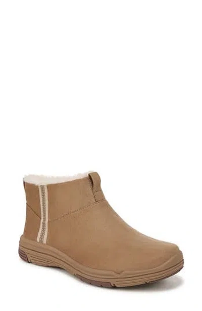 Ryka Amber Womens Faux Fur Lined Man Made Ankle Boots In Walnut Brown