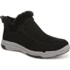 Ryka Rykä Arrow Faux Fur Trim Slip-on Bootie In Black