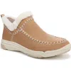 Ryka Rykä Arrow Faux Fur Trim Slip-on Bootie In Brown