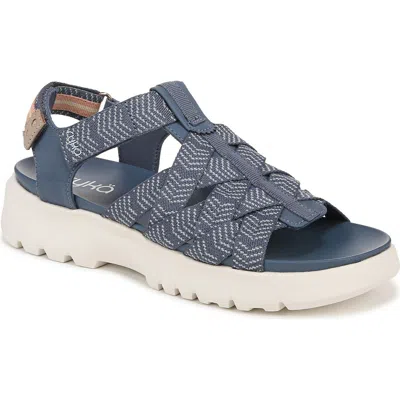 Ryka Rykä Blissful Fisherman Sandal In Flintstone Blue