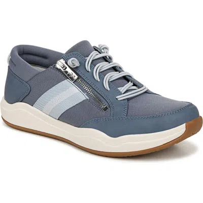Ryka Rykä Carefree Zip Walking Trainer In Stone Blue