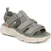 Ryka Devotion Max T Strap Sandal In Gray