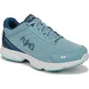 Ryka Women's Devotion Plus 5 Walking Sneakers In Nile Blue Mesh,faux Leather