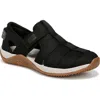 Ryka Women's Echo Fisherman Slip On Sandals In Black Fabric