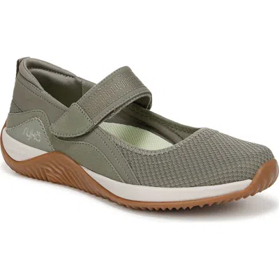 Ryka Rykä Echo Knit Mary Jane Sneaker In Vetiver Green