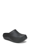 Ryka Women's Echo Recovery Round Toe Slip On Clogs In Black Eva