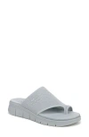 Ryka Women's Elegance Washable Toe Loop Slide Sandals In Pearl Blue Mesh Fabric