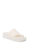 Ryka Women's Elegance Washable Toe Loop Slide Sandals In White