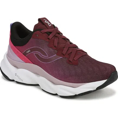 Ryka Rykä Elevate Lx Walking Sneaker In Burgundy