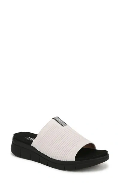 Ryka Rykä Epic Slide Sandal In White Alyssum
