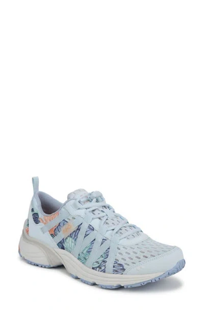 Ryka Rykä Hydro Sport Athletic Water Sneaker In Ice Blue Mesh,faux Leather