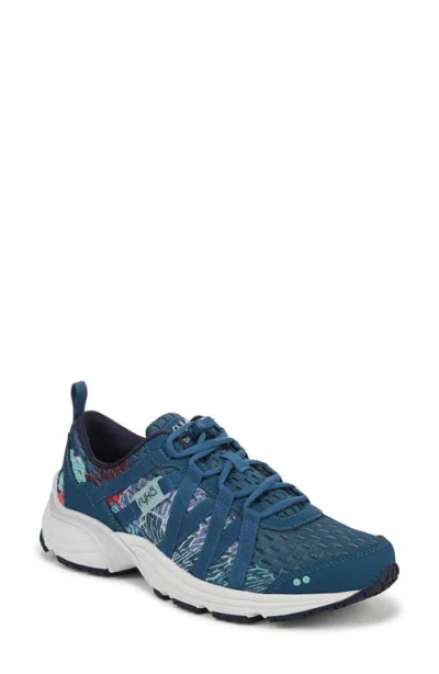 Ryka Rykä Hydro Sport Athletic Water Sneaker In Moroccan Blue Mesh,faux Leather