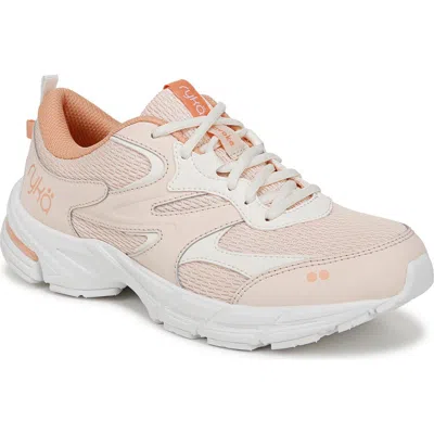 Ryka Rykä Invoke Walking Sneaker In Peach Blush