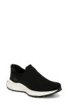 Ryka Jumpstart Womens Knit Arch Support Slip-on Sneakers In Black White