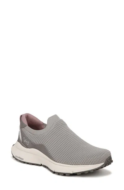 Ryka Jumpstart Womens Knit Arch Support Slip-on Sneakers In Paloma Grey