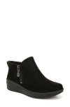 Ryka Lyrical Womens Zipper Faux Suede Wedge Boots In Black