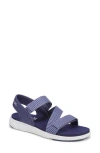 Ryka Women's Manifest Strappy Sport Sandals In Dusk Blue Woven Fabric