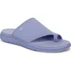 Ryka Women's Margo-slide Toe Loop Sport Sandals In Wildflower Blue Mesh Fabric