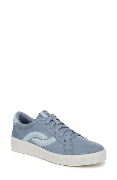 Ryka Women's Viv Next Court Lace Up Inspired Sneakers In Ashley Blue Microfiber Fabric