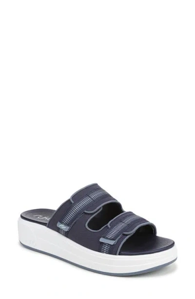 Ryka Viv Platform Sandal In Blue